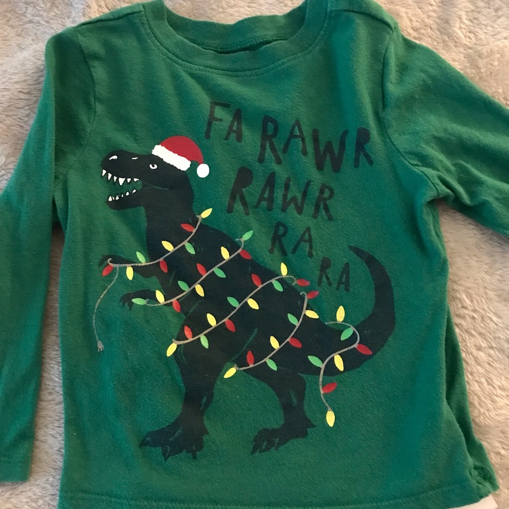 Dinosaur Christmas long-sleeve